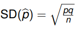 Sample Proportion Standard Deviation Formula